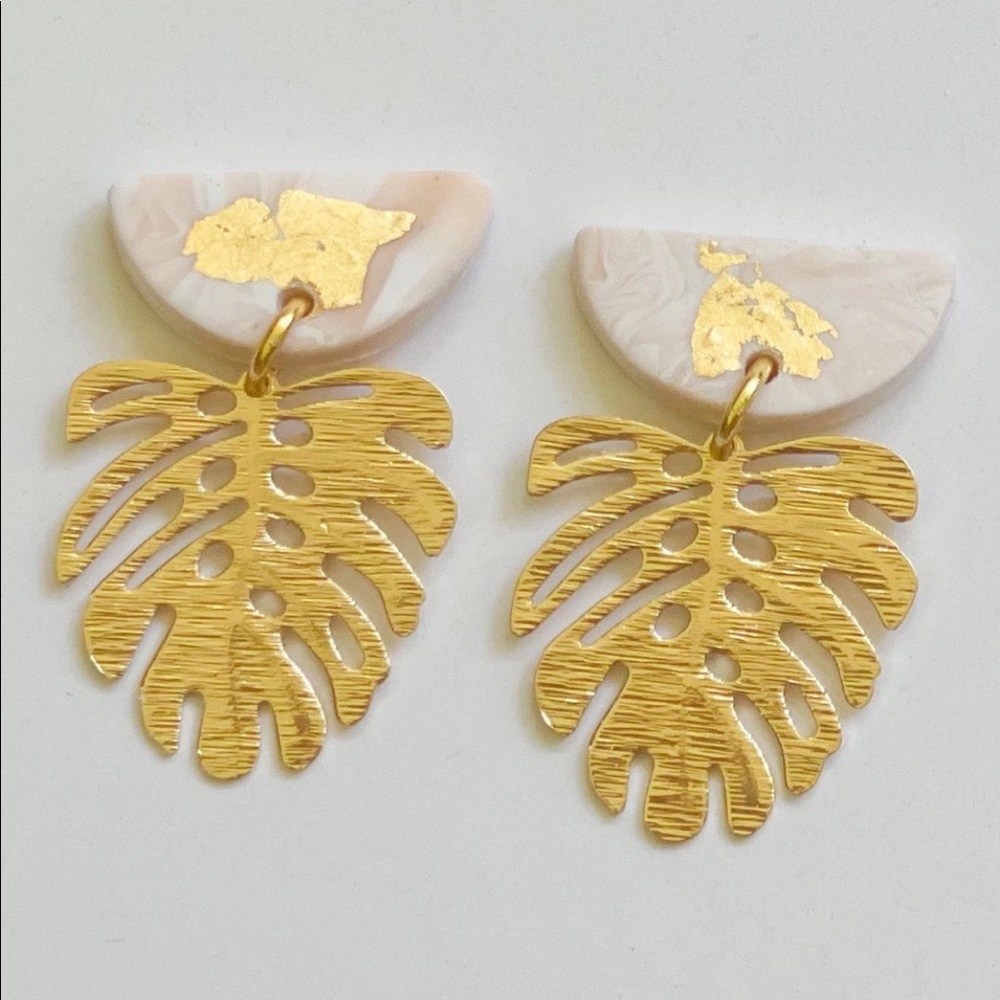 Clay Palm Earrings